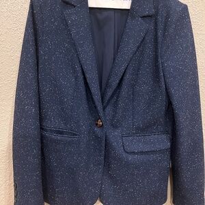 Loft Blue Speckled Blazer